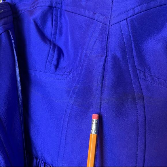 Rebecca Taylor 100% Silk Perfect Party Dress Strapless Violet Purple 2 - Picture 4 of 12